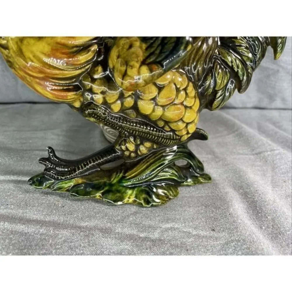 Vintage Wall‎ Hanging Ceramic Rooster Plaque